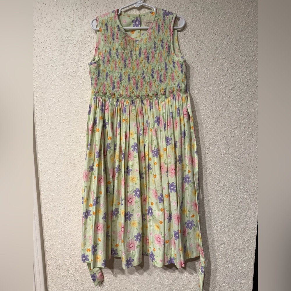 Copper Key Pink and Purple Smocked Sundress 100% Cotton 🩷Pre Owned 🩷